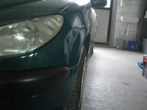 Dellenfuchs-Plauen vorher: Peugeot 206